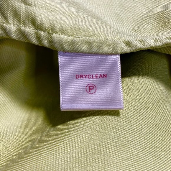 Lime Green Silk TOMMY BAHAMA Sleeveless Shirt Sz 10 EUC! - Picture 8 of 10